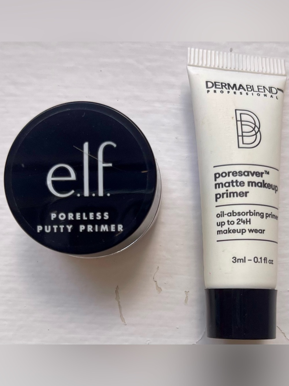 e.l.f. Poreless Putty Primer + Dermablend Poresaver Matte Primer Duo